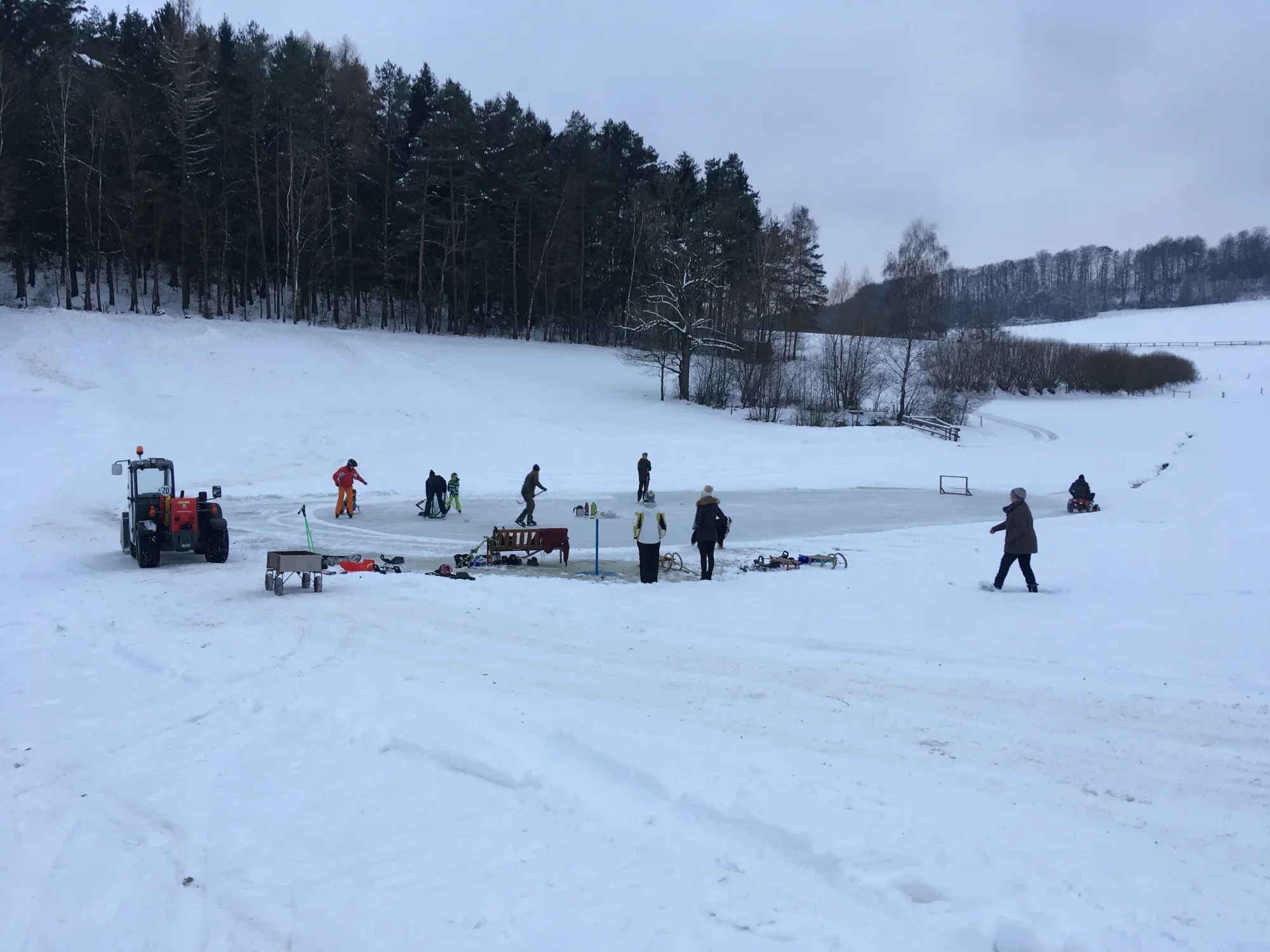 Spaß auf dem Eis und im Schnee